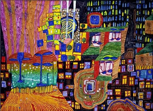 Friedensreich Hundertwasser, Vue de ville / City View